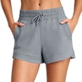 thumbnail image 3 of Running Shorts for Women Ihhxva High Waisted Elastic Waist Stretch Yoga Solid Color Adjustable Gym with Pockets Athletic Workout S-3XL, 3 of 9