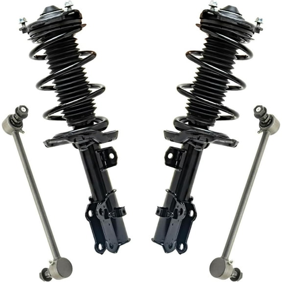 Detroit Axle - 2.0L Front Struts Sway Bars for Hyundai 2017 Elantra, 2 Struts with Coil Spring 2 Sway Bar End Links Replacement Suspension Kit