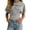 Grey1, variant on Girls Graphic T-Shirt London UK Flag Print Short Sleeve Casual Top Summer Tee for Kids
