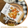 thumbnail image 5 of Fall Hello Pumpkin Patch Kitchen Dish Towels Set of 2, Autumn Maple Leaves Hand Towels Buffalo Plaid Check Drying Baking Cooking Cloth, Farmhouse Thanksgiving Home Kitchen Decor 18x26 Inch, 5 of 6