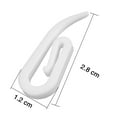 thumbnail image 4 of 200 Uds. Ganchos de cortina de plástico blanco para cortina de ventana, cortina de puerta y cortina de ducha ganchos de cortina de plástico, 4 of 5