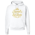 thumbnail image 2 of Inktastic Sweet Sixteen Birthday Crown Glitter Adult Hoodie Sweatshirt, 2 of 4