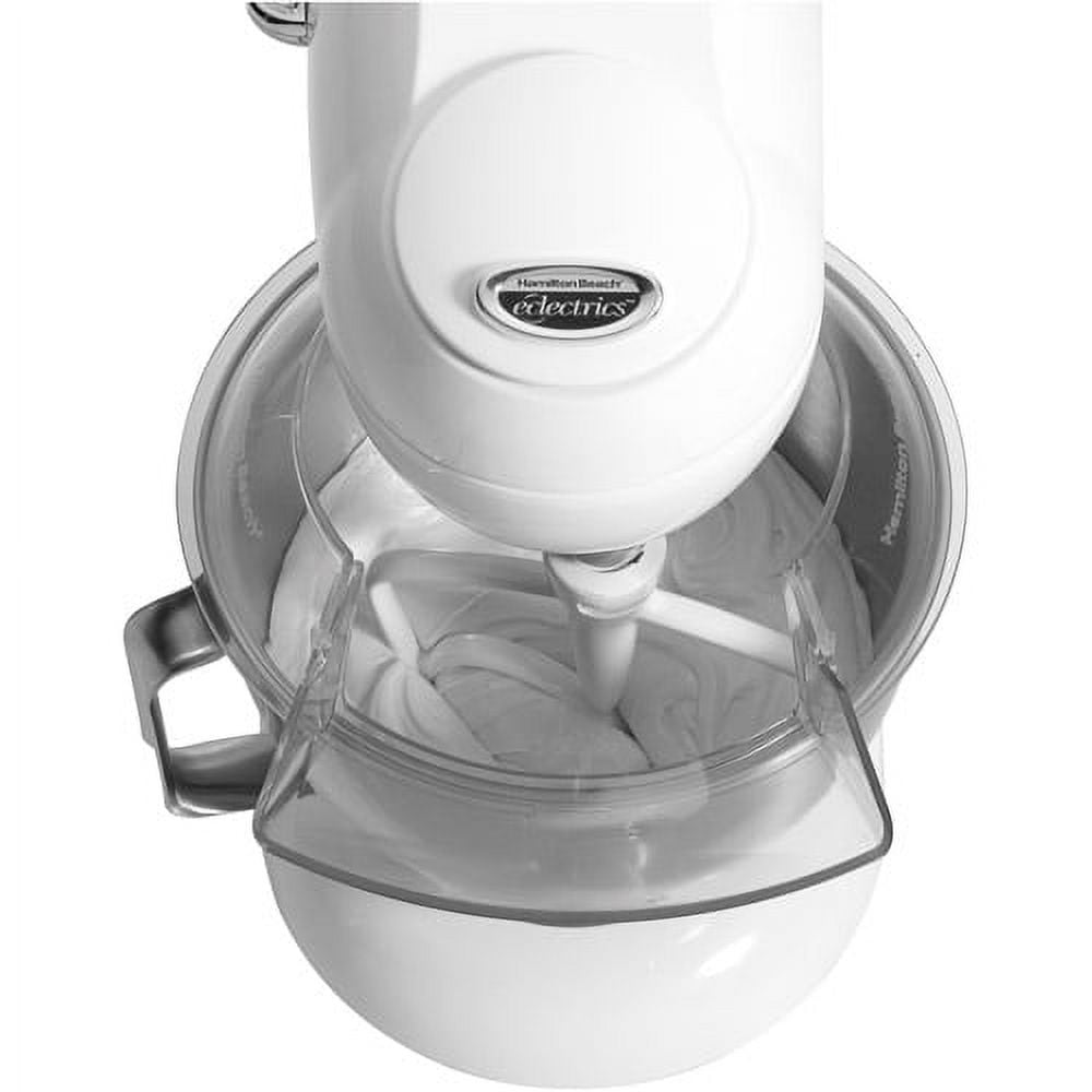 Hamilton Beach Eclectrics All-Metal 12-Speed Electric Stand Mixer,  Tilt-Head, 4.5 Quarts, Pouring Shield, Sterling (63220)