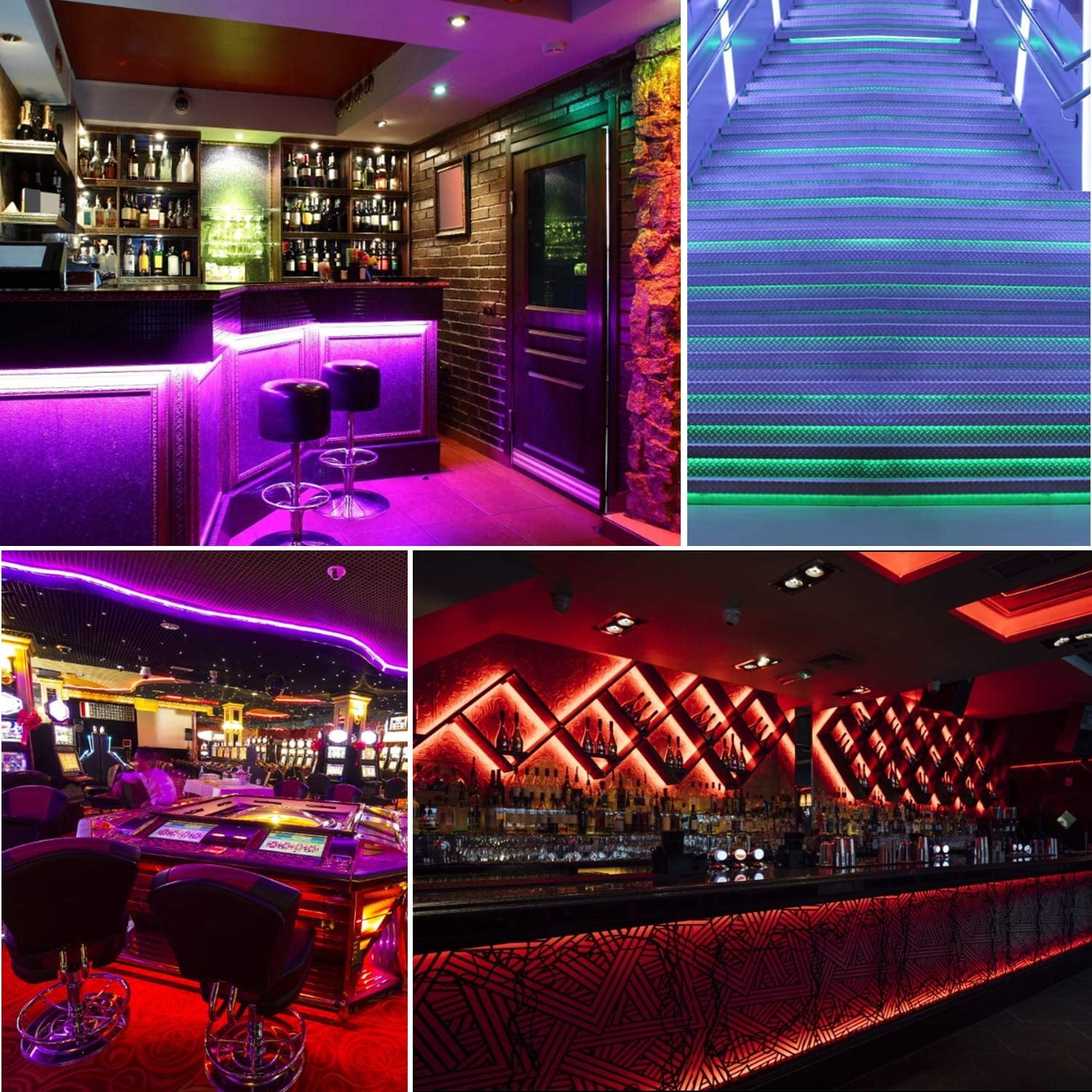 49.2ft Bluetooth LED Strip Lights with 44 Keys Remote Control Ultra-Long RGB Color Changing Rope Lights,Wireless Smart App Controlled Bedroom Lights,SMD 5050 Flexible Bright Light Strip