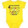 thumbnail image 3 of Inktastic My Big Sister Graduated and I'm Super Proud Boys or Girls Baby Bodysuit, 3 of 5