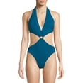 thumbnail image 3 of Vince Camuto Women's Moderate bottom coverage Removable soft cups Swimsuit 10/Marine, 3 of 3