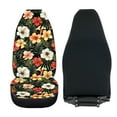 thumbnail image 4 of ZIATUBLE Tropical Flower Front Seat Cover Set Palm Leaf High Bucket Seat Protector Set of 2 Piece Fits for Car SUV Sedan Truck Washable Covers Front Seats Only Auto Interior Accessories, 4 of 7