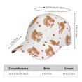 thumbnail image 2 of Picia Squirrel Giving A Gift pattern Trucker Low Profile Hat Men Women Baseball Cap Dad Hat Adjustable Unconstructed Plain Cap, 2 of 9