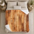 thumbnail image 5 of Amber rustic wood plank print Flannel Blanket warm cabin artwork Home Decor for couch bedroom den reading chair, Housewarming Gift for adults and rustic lodge fans, 5 of 9