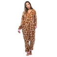 thumbnail image 4 of Just Love Adult Bodysuit with Animal Prints / Pajamas (Giraffe, X-Large), 4 of 5