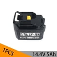 thumbnail image 1 of For Makita Battery 5Ah 14.4V Rechargeable Lithium-ion Cell 14.4V Power Tools BL1460 BL1430 Power Tools Batteries, 1 of 7