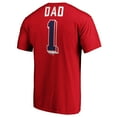 thumbnail image 3 of Men's Red Philadelphia Phillies Number One Dad T-Shirt, 3 of 3