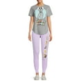 thumbnail image 2 of Looney Tunes Juniors' Floral Character Stack Joggers, 2 of 5