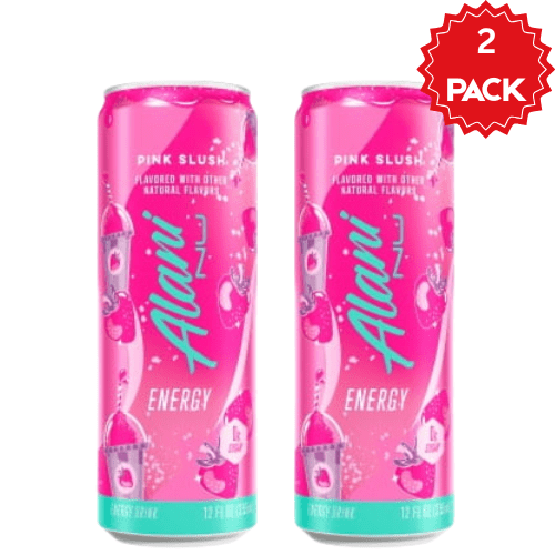 Alani Nu Zero Sugar Pink Slush Energy Drink Can 12 fl oz ( 2Pack)