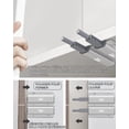thumbnail image 4 of Cabinet Hardware for Modern Kitchens, Aluminium Alloy Push to Open Latch, Touch Latch with Adhesive Installation for Wardrobe, Double Push Mechanism 2 Pieces Heavy Duty Magnetic, 4 of 5