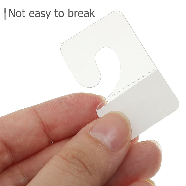 200Pcs Self Adhesive Hang Tabs Hooks Clear Hangers for Retail Store Display  Pegboard 
