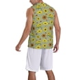 thumbnail image 2 of Sikiie Sage Green With Sunflowers Basketball Jersey Reversible Men's Mesh Athletic Sports Shirts Training Practice S-4XLSmall, 2 of 6
