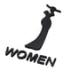 thumbnail image 1 of Letrero para puerta de baño, letrero para WC, letrero para baño, decoración para baño masculino y femenino, placa decorativa para baño. Mujer L, 1 of 9