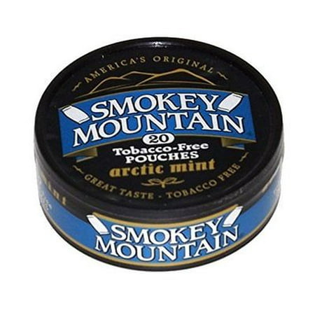 Smokey Mountain Snuff - Arctic Mint POUCH - Tobacco Free, Nicotine