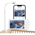 thumbnail image 1 of Monitor para bebés Peekababy con cámara y audio, pantalla de 5 pulgadas, 1 of 8