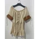 thumbnail image 3 of Atuendo aristocrático Medieval para mujer, blusa Vintage Retro Steampunk, Top de manga victoriana, camisas con hombros descubiertos, ropa femenina, 3 of 4