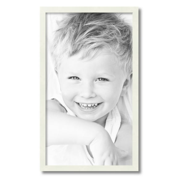 ArtToFrames 15" x 26" White Picture Frame, 15x26 inch White Wood Poster Frame (WOM-5138)