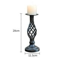 thumbnail image 2 of Xihbxyly Candelabro de Hierro Forjado, Acabado Mate Artesanal, Elegante Diseño Victoriano Vintage, Ideal para Velas Cónicas y Sin Llama, Decoración Versátil para Mesas o Repisas, Hogar U Oficina, Tam, 2 of 2