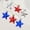 Red White and Blue, variant on FastXmas 6 Pcs 4th of July Patriotic Star Hanging Ornaments, Red White and Blue Five-pointed Star Shape Baubles with Rope, Glitter Star Pendant Independence Day Decoration for Tree Party Window