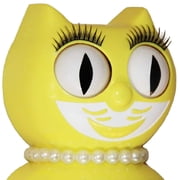 Spring Daffodil Lady Kit Cat Clock 15.5 Yellow Full Size Official Kit-Cat Klock with Moving Eyes and Tail Retro Style