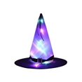thumbnail image 1 of 1pc Halloween Witch Hat Led Glowing Magic Hat For Witch Wizard Costume Party Decoration, 1 of 5