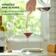 thumbnail image 4 of Juego de copas de vino tinto sopladas a mano de 4 – 15 onzas de cristal premium con tallo largo, regalo único de boda, uso diario, 4 of 4