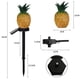 thumbnail image 3 of Luces Solares LED para Jardín, Lámpara de Poste Al Aire Libre, Decoración Impermeable, Lámpara de Luces de Enchufable para Boda, Patio, Patio Ananas Sunnimix Luz de estaca de camino, 3 of 8