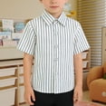 thumbnail image 4 of Ruyang Toddler Boys Baby Shirt Summer Short Sleeve 𝐂artoon Car Lapel T-Shirt Kids Boy Casual Lightweight Button Tops, 4 of 4