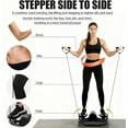 thumbnail image 2 of Lateral Rocking Fitness Stepper Home Workout Machine, Portable Compact Side-to-Side Steppers with Digital Display and Resistance Bands, Low-Impact Lateral Steppers for Knees & Joints, 2 of 7
