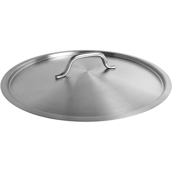Truecraftware – 32 qt. Stainless Steel Stock Pot Lid - Heavy Duty Stock Pot Cover Stew Pot Simmering Pot Soup Pot Lid Oven Safe & NSF Certified