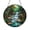 Acrylic 3.5 Inch, variant on Nature Landscape Stained Glass Style Window Suncatcher, Waterfall and Trees Art Panel, Decorative Glass Style Window Decor for Scenic Home