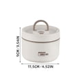 thumbnail image 3 of Thermal Insulated Lunch Box for Adults Portable Bento Box Leakproof Stainless Steel Food Container Stackable Lunch Container with Utensils 1 Pack (304 Stainless Steel), 3 of 14