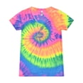 thumbnail image 2 of Colortone, Tie-Dye V-Neck T-Shirts, Multiple Colors, Cotton 60%, Poly 40%, Men, Women, Adult Regular Sizes XS to 3XL, 2 of 4