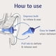 thumbnail image 5 of Inflatable Ear Plugs for Swimming & Sleeping, Ultra-Comfy Noise-Reducing Silicone Earplugs for Sleep Swimming Travel, 5 of 5