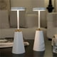 thumbnail image 3 of Lámpara de mesa ambiental inalámbrica, recargable por USB, para sala de estar, dormitorio, luces LED de noche de metal., 3 of 6