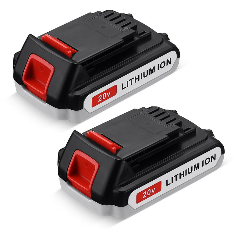 2 Pack for Black and Decker 20V Battery Replacement | Lbxr20 3.0Ah Li-ion Battery