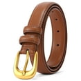 thumbnail image 4 of SENDEFN Womens belts for Jeans Pants Ladies Belt Vintage Gold Buckle Leather Belt Gift Box, 4 of 7