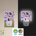 thumbnail image 2 of Yayeee LED Plug in Night Light for The Home with Auto Dusk to Dawn Light Sensors, 2 Pack, Light Purple Halloween Black Cat, 2 of 6
