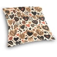 thumbnail image 3 of Leopard Print Heart Pillow Covers Soft Crystal Velvet Decor Giftsative Cushion Covers Square Throw Pillow Covers Home Decor Gifts for Sofa, 20×20 Inch, 3 of 7