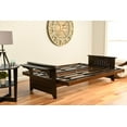 thumbnail image 3 of Albany Futon with storage in Rustic Walnut Finish, Multiple Colors, 3 of 6