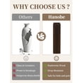thumbnail image 6 of Hanobe Wooden Tall Floor Vase 21 Inch, Dark Brown Decorative Vase for Dried Flowers, Neutral Indoor Floor Decor for Mid Century Modern Farmhouse Living Room Corner Entryway Fireplace Bedroom, 6 of 12