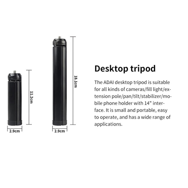 Two Sizes Aluminum Alloy Tripod Adjustable Camera Pod Monopod Photography Monopod Selfie Stick For Camera Photos Filming