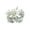 H009- White-Green, variant on Floral Decorations, Spring Floral Arrangements, Artificial Flower Arrangements, Faux Greenery Stems, 8X5 Inch Flocked Needle Greenery Pick, Fake Cactus Insert, Living Room Vase