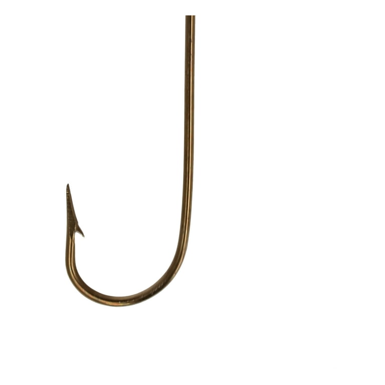 Eagle Claw Cricket Aberdeen Light Wire Long Shank Fishing Hooks, Bronze, Size  8, (10 Pack) 