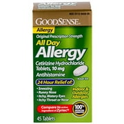 All Day Allergy Cetirizine Hydrochloride Tablets 10 mg 4 45 Each